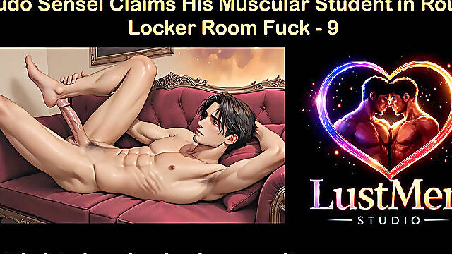 Gay Audio Sex Story - Judo Sensei Claims His Muscular Student in Rough Locker Room Fuck - Part 9