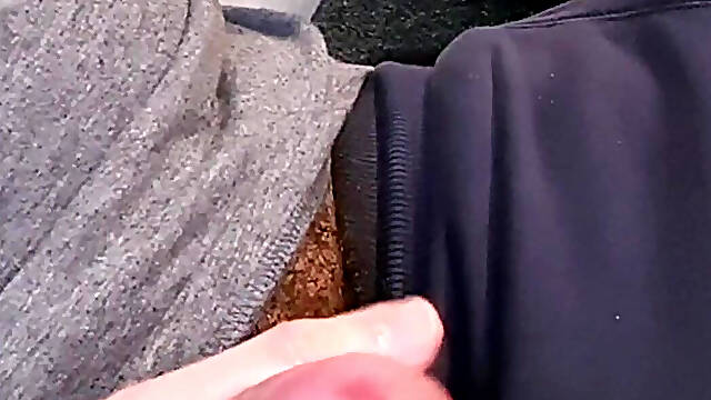 Dad moans while masturbating until he cums hard