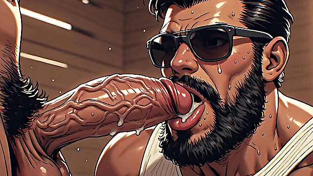 Mediterranean Men Blowjob Art