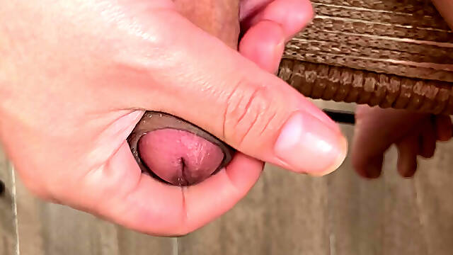 Jerking off while working from home