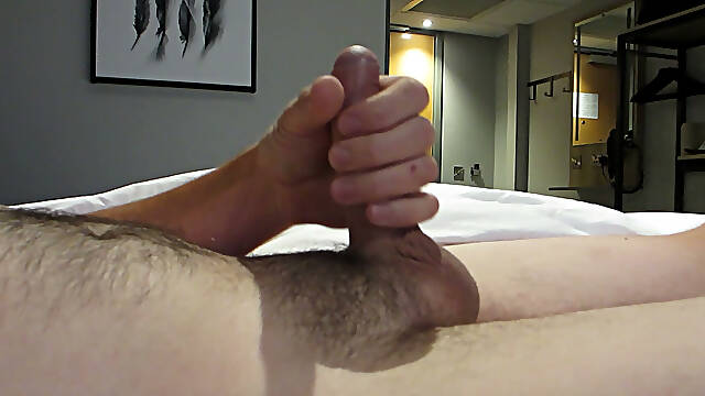 Uncut Grower Cock Show Stroke and Cum