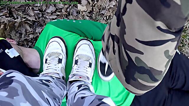 Kinky_Lucky enjoy our sneakers, socks, soles - Part 3 (trampling)