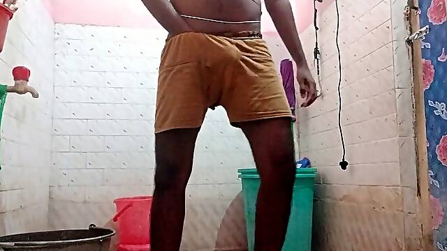 Tamil mind-blowing bathtub Session