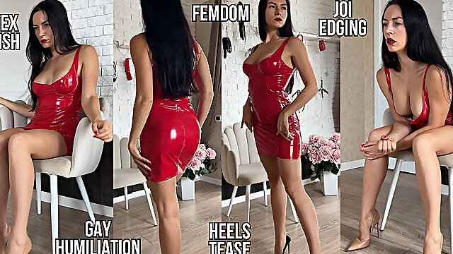 I Humiliate My Gay Slave and Tease & Deny Him with Heels